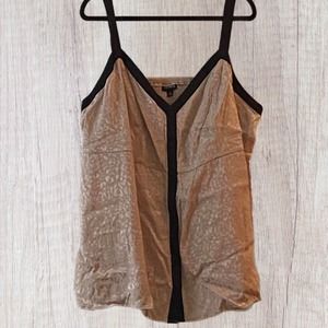 TORRID Tan Jacquard Leopard Print Baby Doll Cami, size 4 (4X)